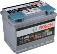 Аккумулятор автомобильный Bosch S5 A05 60А 12 B «+» справа