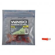 Автолампа накаливания WINSO 12V FLUX T5 W2x4.6d 1LED red 20 шт. (127620)