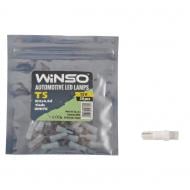 Автолампа накаливания WINSO 12V FLUX T5 W2x4.6d 1LED white 20 шт. (127600)