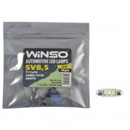 Автолампа накаливания WINSO 12V SMD SV8.5 T11x36 3LEDS 5630 white 10 шт. (127500)