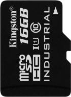 Карта памяти Kingston miсroSDHC 16 ГБ UHS Speed Class 1 (U1) Industrial Temp Card + SD Adapter (SDCIT/16GB)