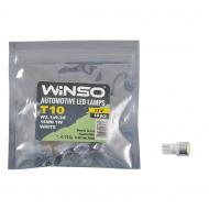 Автолампа накаливания WINSO 12V SMD T10 W2.1x9.5d 1LED 1W white 10 шт. (127230)