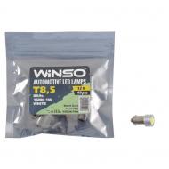 Автолампа накаливания WINSO 12V SMD T8.5 BA9s 1LED 1W white 10 шт. (127240)