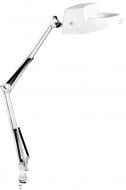 ВІТРИНА! Настільна лампа офісна Camelion KD-350 C01 зі збільшувальним склом 1x60 Вт E27 білий