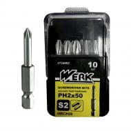 Набор бит Werk PH2х50 ММ S2 10 шт. 103573