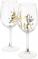 Набор бокалов для вина Excellent Houseware Chritmas дизайн в ассортименте 350 мл 2 шт.