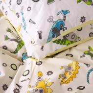 Наволочка бязь 17-0576 Dinosaur robot 60x60 см мультиколор MirSon