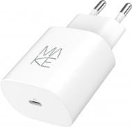 Зарядний пристрій Make 25W GaN PD White (MCW-2511WH)