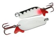 Блесна-колебалка Spinnex PIKE 22 г "Под уклейку" + красный хвостик-тейл