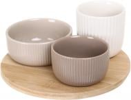 Менажниця Excellent Houseware Classic на підставці 4 предмети