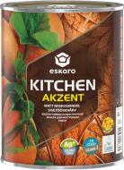 Фарба акрилова Eskaro Akzent Kitchen шовковистий мат білий 0,9 л