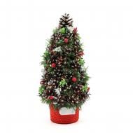 Композиция новогодняя Елка декоративная из шишек 35 см с LED-подсветкой Е3506Л