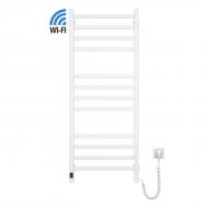 Полотенцесушитель электрический NAVIN Авангард 480х1200 Sensor с Wi-Fi правый,чёрный муар