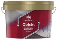 Краска акрилатная водоэмульсионная Eskaro Objekt глубокий мат белый 9 л 14 кг