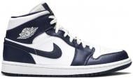 Кроссовки мужские демисезонные Jordan AIR 1 MID 554724-174 р.44 синие