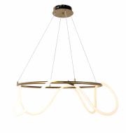 Люстра светодиодная Laguna Lighting Bronx 40 Вт LED-модуль золото 26813-40