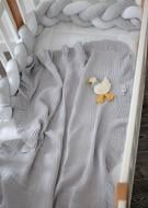 Плед Baby Veres Муслин 80x80 см серый