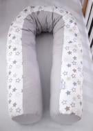 Подушка для годування Comfort Long stars white-gray Baby Veres 52x170 см сірий