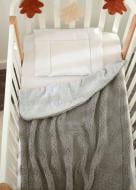 Плед Baby Veres Плюш Тедди 80x100 см серый