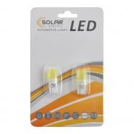 Автолампа розжарювання Solar LED 12V T10 W2.1x9.5d 1COB white 2 шт. (LC343_B2)