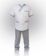 Костюм хирургический Торнадо Медпоплин р. L 52-54 рост 5-6 34123-10-7ч-52-5 светло-серый