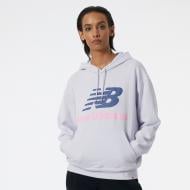 Джемпер New Balance ESSENTIALS STACKED LOGO OVSZD WT03547LIA р.XS фиолетовый