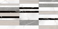 Плитка Allore Group Marmolino White W\DEC M NR Satin 30,8x60,8 см