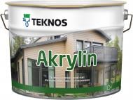 Фарба фасадна акрилатна TEKNOS Akrylin база 1 напівмат білий 2,7 л