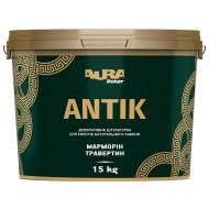 Декоративна штукатурка моделювальна Aura® Antik марморіно, травертин 15 кг білий Декоративна штукатурка моделювальна Aura® Antik марморіно, травертин 15 кг білий