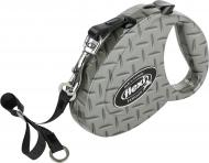 Поводок-рулетка Flexi Fashion Gentelmen серый до 25 кг 5 м