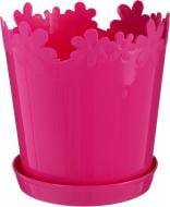 Горщик пластиковий Алеана Лютик круглий 0,9 л рожевий (FGS-KS007 D13) Горщик пластиковий Алеана Лютик круглий 0,9 л рожевий (FGS-KS007 D13)