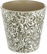 Горщик пластиковий Алеана Деко Візерунок 16х15,5 см круглий 1,8 л білий Горщик пластиковий Алеана Деко Візерунок 16х15,5 см круглий 1,8 л білий