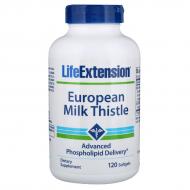 Силімарин (Росторопша) European Milk Thistle Life Extension 120 желатинових капсул