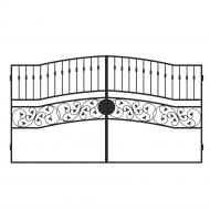 Ворота кованые КВ-10 1920х3400 мм (комплект элементов)