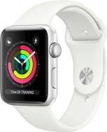 Смарт-часы Apple Watch Series 3 GPS 42 мм silver Aluminium Case with White Sport Band (MTF22FS/A) Смарт-часы Apple Watch Series 3 GPS 42 мм silver Aluminium Case with White Sport Band (MTF22FS/A)