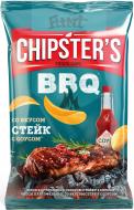 Чипси CHIPSTER'S BBQ зі смаком стейка із соусом 70 г