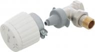 Термостатичний комплект Danfoss клапан FJVR DN15 кутовий + термоголовка FJVR 10-50°C