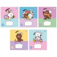 Зошит шкільний Line Friends Sweetieland 12 аркушів лінія YES