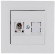 Розетка комп’ютерна Makel Rizz IP20 білий 88001035