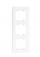 Рамка трехместная Makel Rizz вертикальная белый 88001708