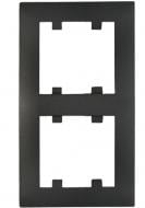 Рамка двойная Makel Rizz вертикальная черный матовый 88054707