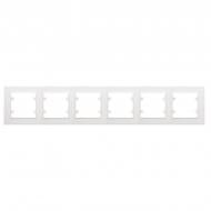 Рамка шестимісна Makel Rizz горизонтальна білий 88001706