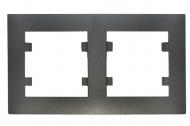 Рамка двойная Makel Rizz горизонтальная дымчатый 88050702