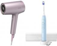 Набор Philips фен Series 7000 BHD723/10 + зубная щетка Series 6100 HX7406/02