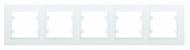 Рамка пятиместная Makel Rizz горизонтальная белый 88001705