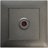 Розетка TV проходная Makel Rizz IP20 дымчатый 88050007