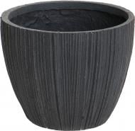 Горщик керамічний Engard Лейден круглий 38,9 л антрацит (GA21-2)