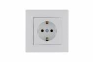Розетка бытовая с заземлением Makel Rizz IP20 белый 88001028