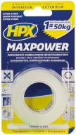 Двостороння автомобільна клейка стрічка HPX Maxpower 19 мм x 2 м HT1902 Двостороння автомобільна клейка стрічка HPX Maxpower 19 мм x 2 м HT1902