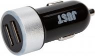 Зарядное устройство в автомобиль JUST Motion Dual USB Car Charger 2,4 A/12 W 2 USB CCHRGR-MTN-BLCK